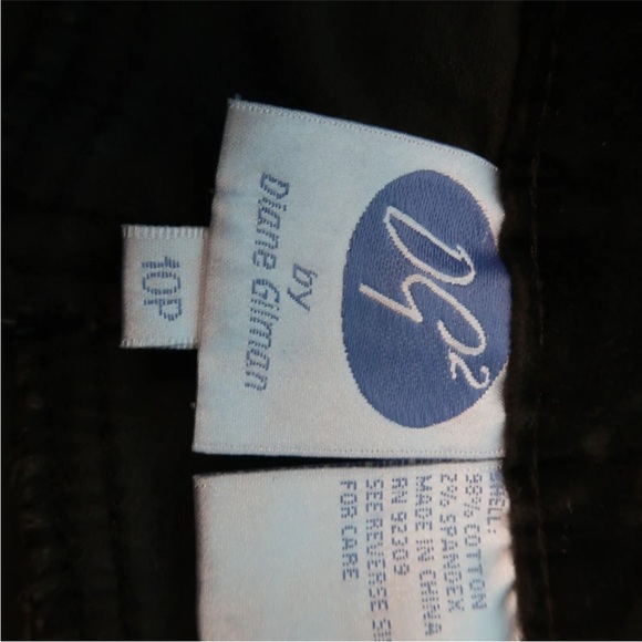 DG2 Diane Gilman Womens Brown Velvet Stretch Mid Rise Pants Size 10P 28 X 27 - Picture 3 of 4